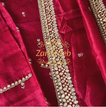 Mirrored Gulab -Gharara Suit-Set 1